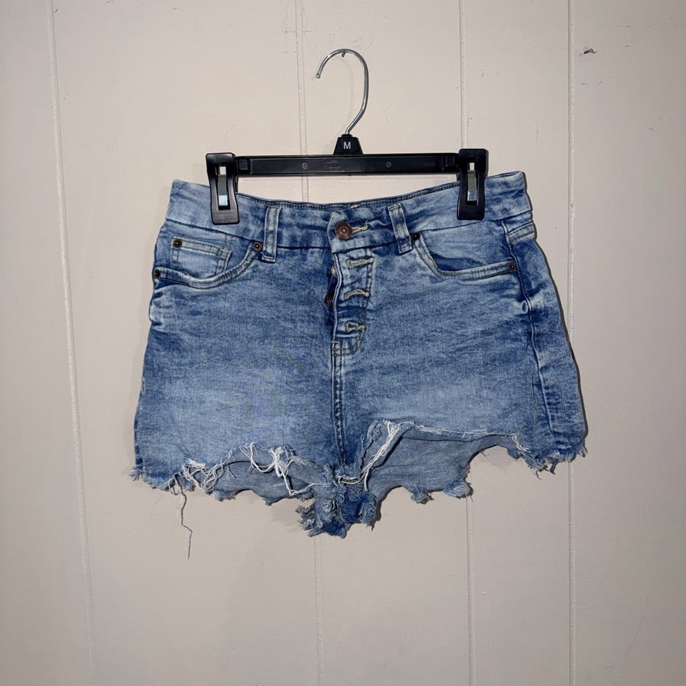 No Boundaries Light Blue Jean Shorts